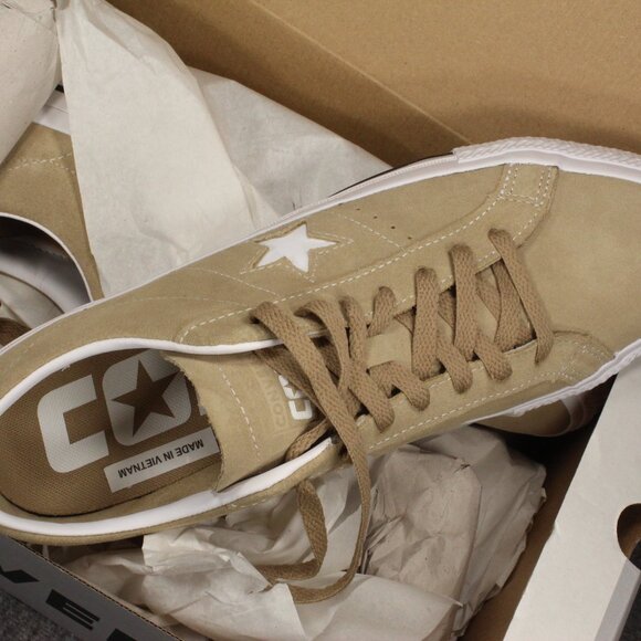 Converse One Star Pro Vintage Ox Canvas Shoes Beige Tan A04155C Mens Size 11 - Picture 6 of 8